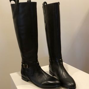 Ava & Aiden tall black leather boots